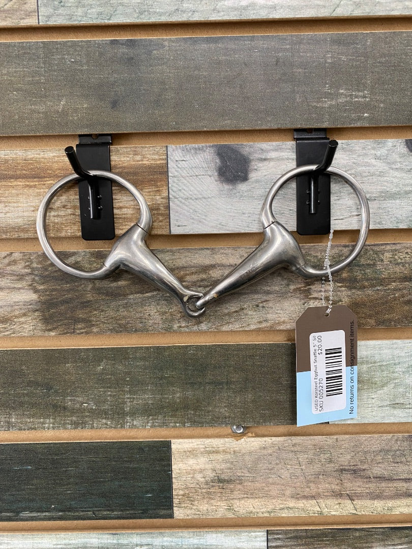 USED Korsteel Eggbut Snaffle 5” Silver