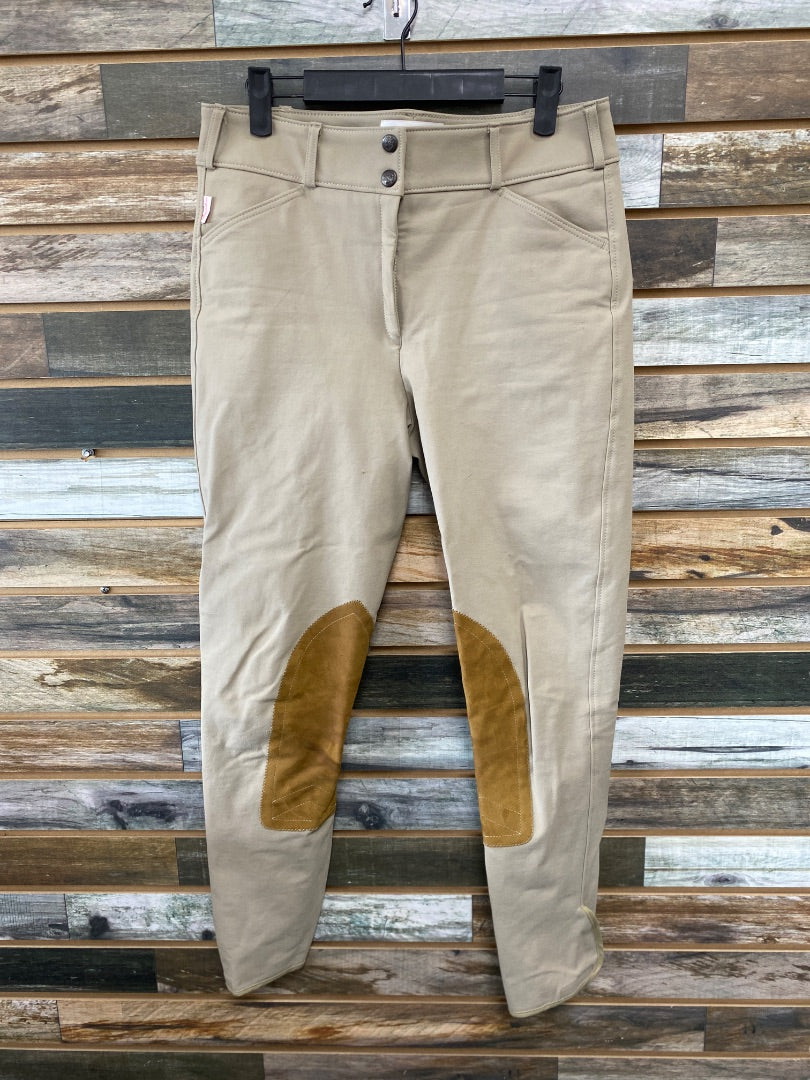 USED Tailored Sportsman Kneepatch Breeches 30" Beige/Brown