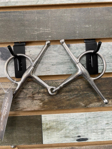 USED Golden Horseshoe Equestrian Full Cheek Snaffle 5” Silver
