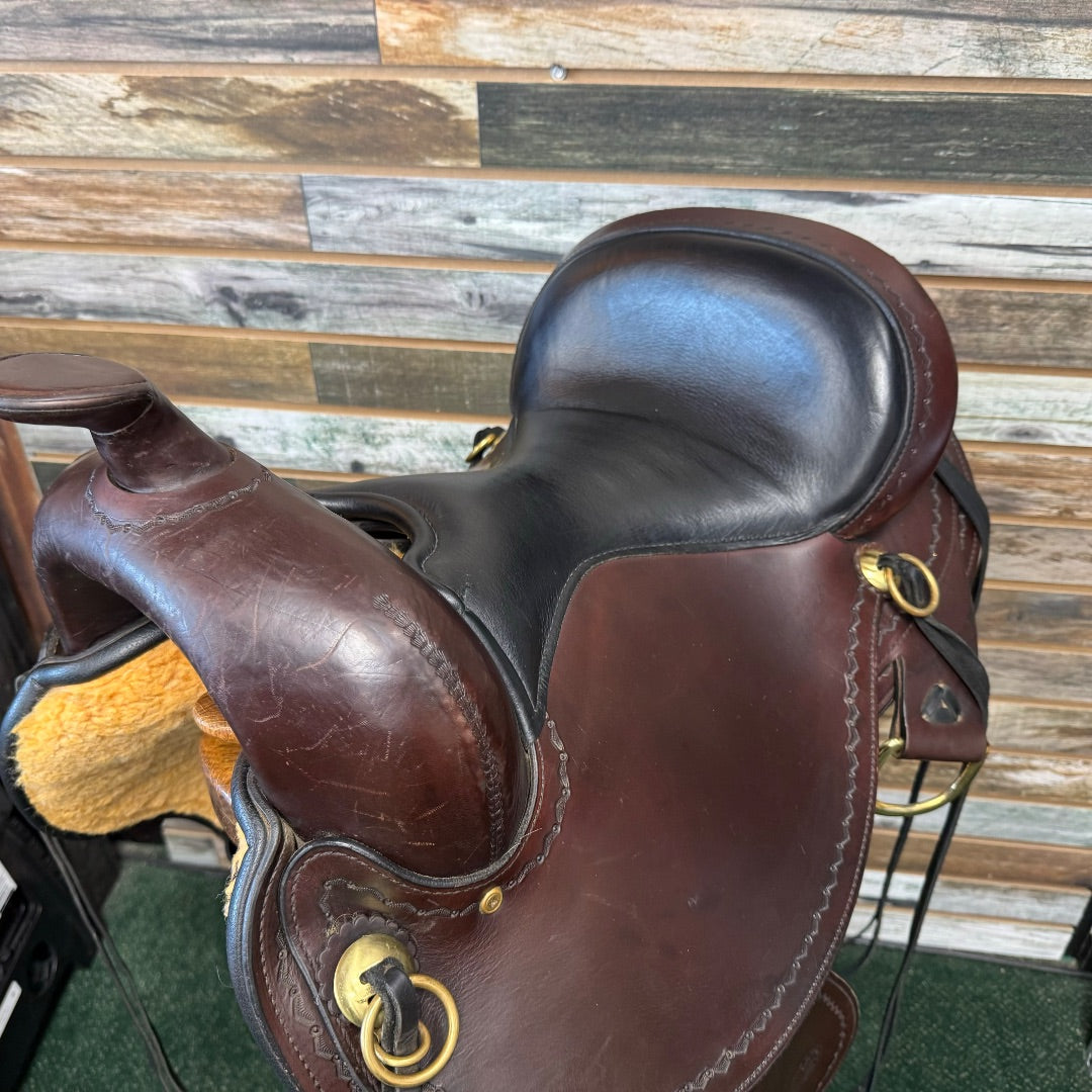 USED Circle Y Tennessee Gaited Flex 2 Tree 15” Dark Oil