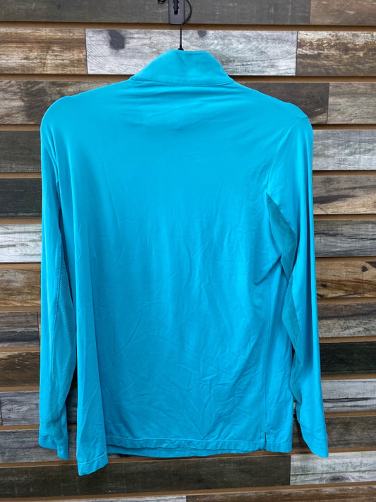 USED Blue Tailored Sportsman Sunshirt Womens Large