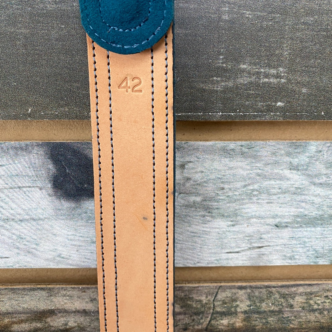 USED Hobby Horse Ladies Western Belt Suede 42" Teal
