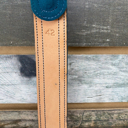 USED Hobby Horse Ladies Western Belt Suede 42" Teal