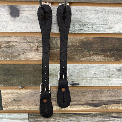 USED Circle Y Ladies Western Spur Straps Ladies Black