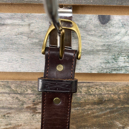 USED Cleaver with Leather Ladies Western Belts Medium Brown/Green