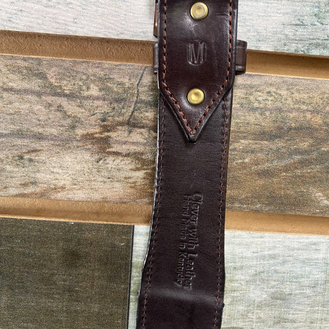 USED Cleaver with Leather Ladies Western Belts Medium Brown/Green