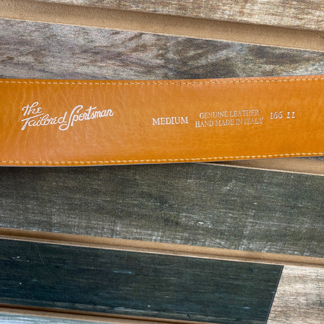 USED Tailored Sportsman Ladies English Belt Floarl Medium Multicolor