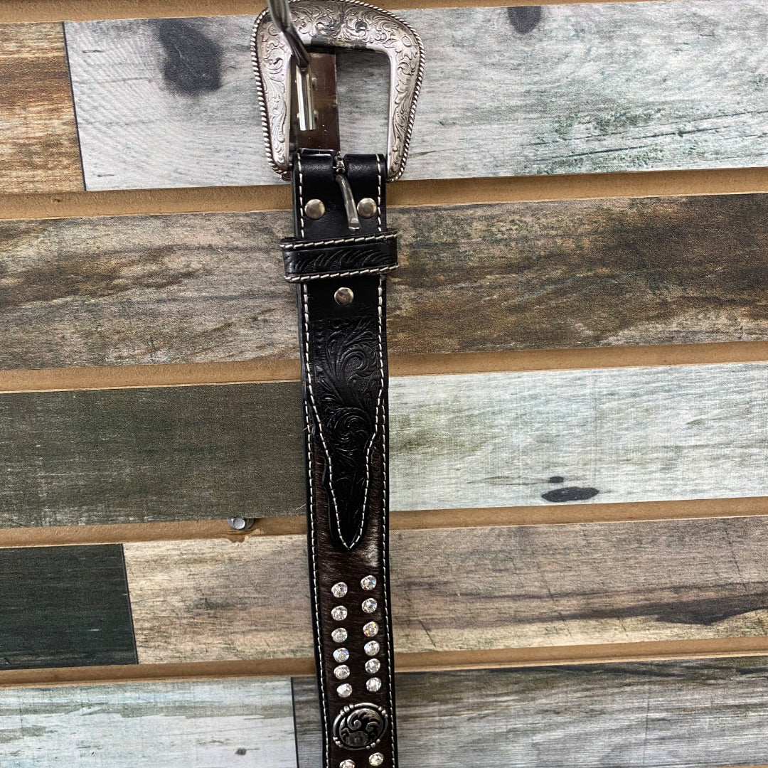 USED Nocona Ladies Western Belt 34” Dark Brown