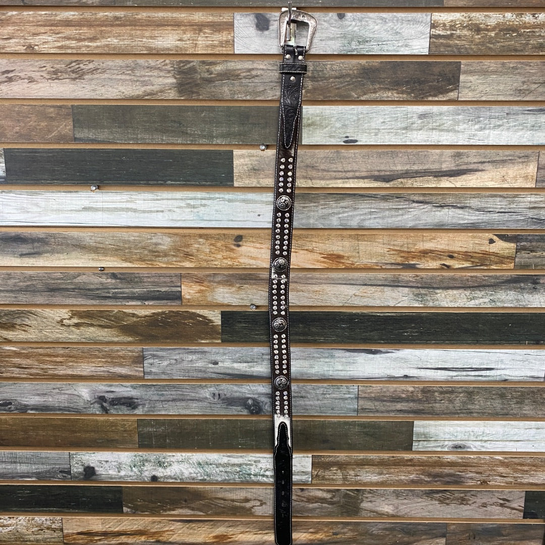 USED Nocona Ladies Western Belt 34” Dark Brown