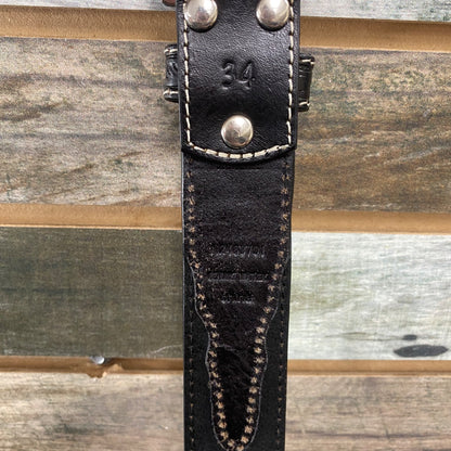 USED Nocona Ladies Western Belt 34” Dark Brown