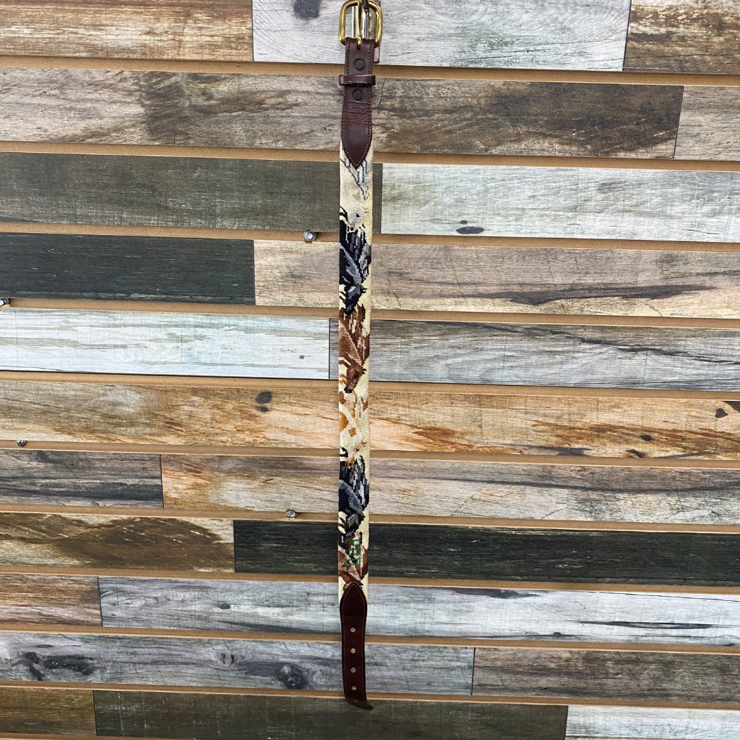 USED  Youth Beaded English Belt 26" Multicolor