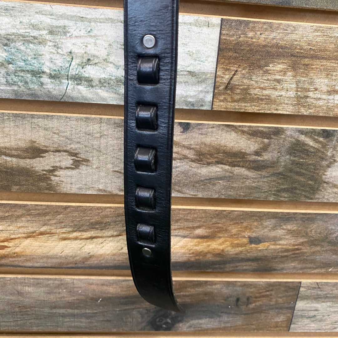 USED Blue Grass Belts Ladies English Leather Belt 36" Black