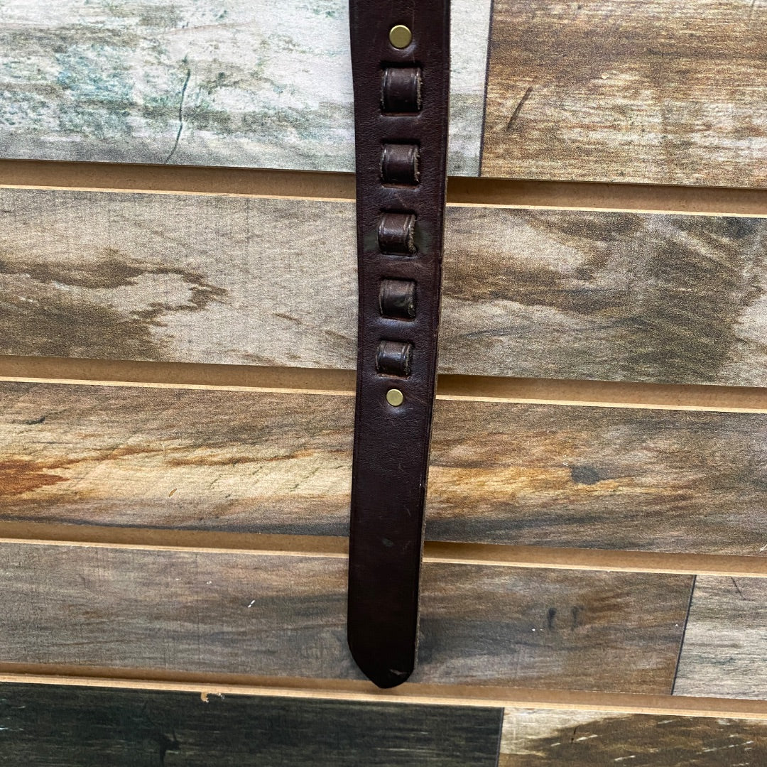 USED Blue Grass Belts Ladies English Leather Belt 36" Brown