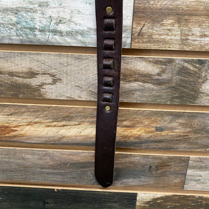 USED Blue Grass Belts Ladies English Leather Belt 36" Brown