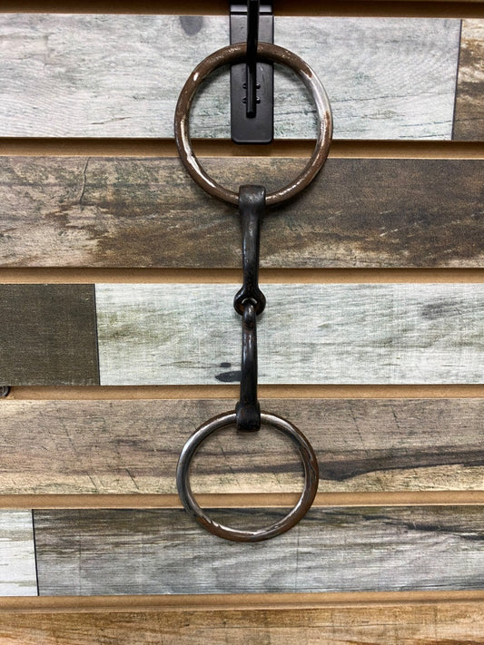 USED  Large O-Ring Sweet Iron Snaffle Bit 5"