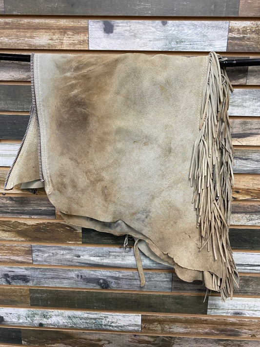 USED  Ladies Western Chaps Medium Grey