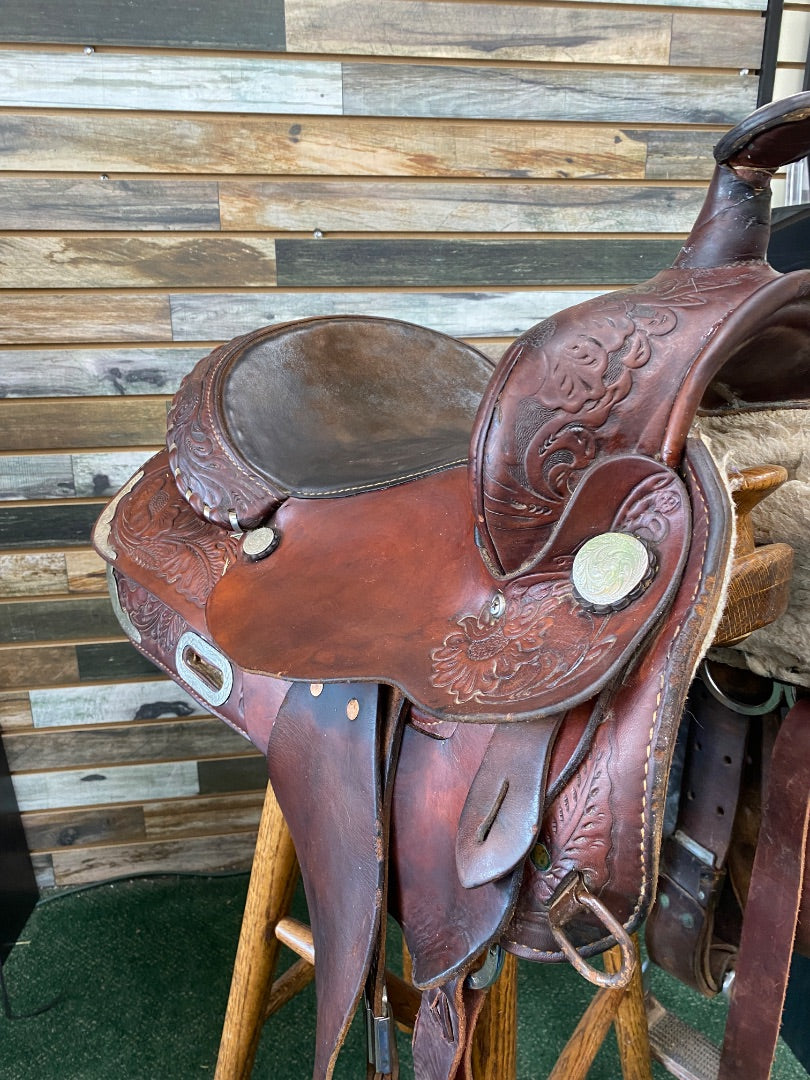 USED Circle Y Park & Trail Saddle 14" Heavy Oil
