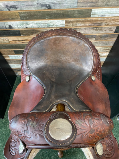 USED Circle Y Park & Trail Saddle 14" Heavy Oil