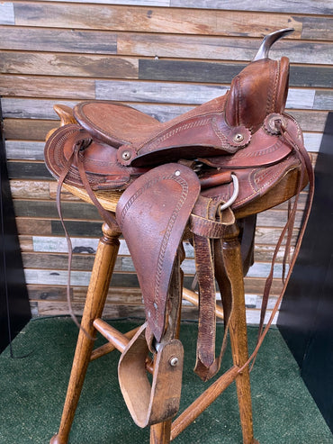 USED  Western Pony Saddle 10" Medium Oil