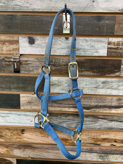 USED  Nylon Halter Small Pony Light Blue