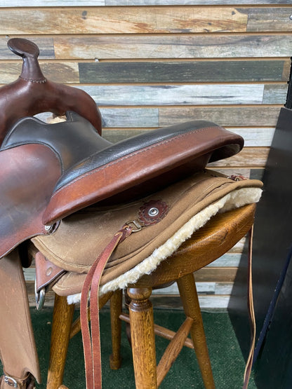 USED High Horse by Circle Y El Campo Gaited Trail Saddle 16" Walnut
