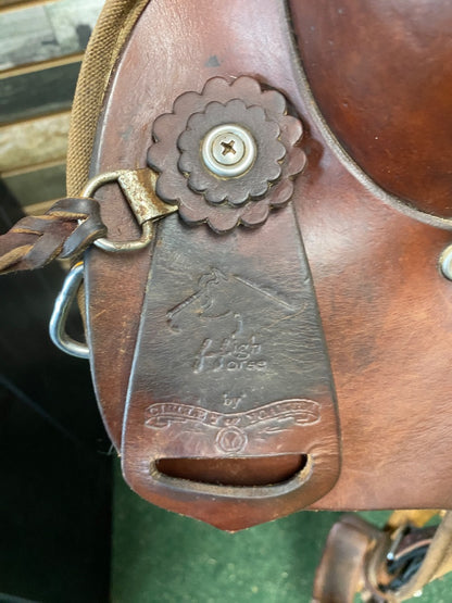 USED High Horse by Circle Y El Campo Gaited Trail Saddle 16" Walnut