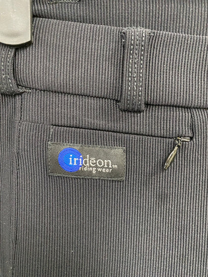 USED Irideon Knee Patch Breeches 26 Black/Ribbed