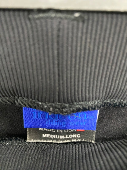USED Irideon Knee Patch Breeches 26 Black/Ribbed