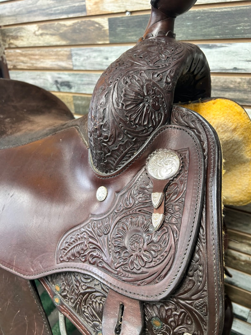 USED Circle Y Western Saddles 16" Dark Oil