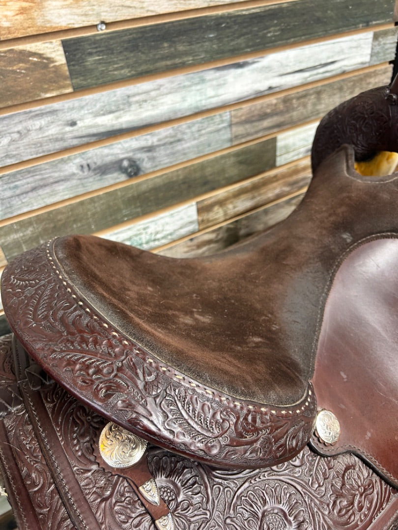 USED Circle Y Western Saddles 16" Dark Oil