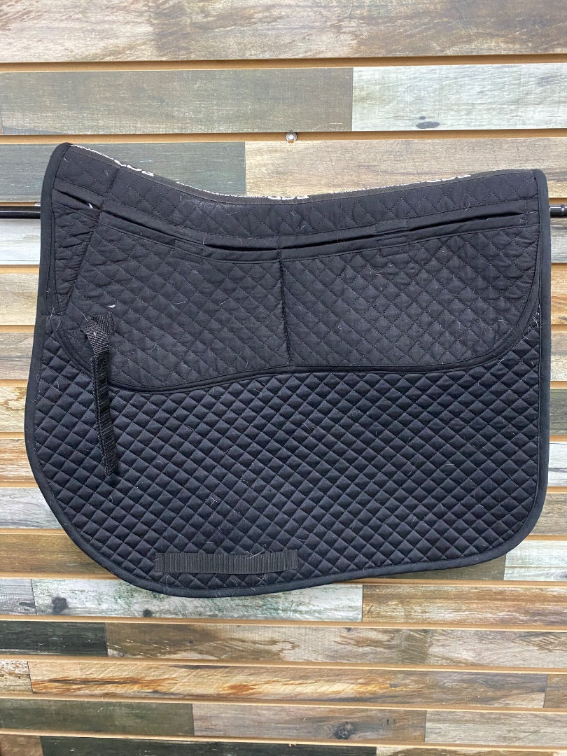 USED Equine Comfort Products (ECP) English Saddle Pads Cob/Horse Black