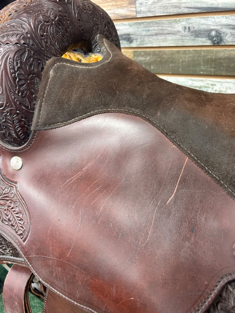 USED Circle Y Western Saddles 16" Dark Oil