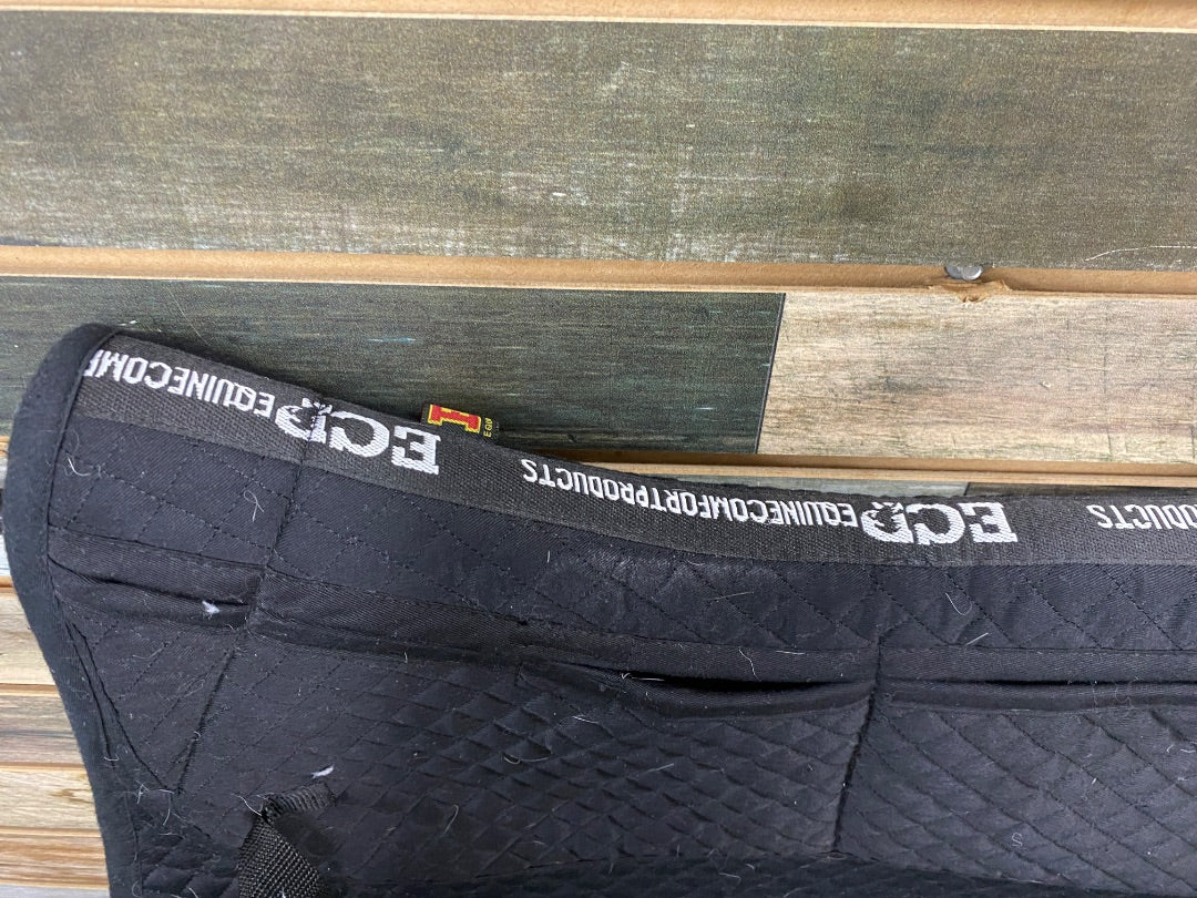 USED Equine Comfort Products (ECP) English Saddle Pads Cob/Horse Black