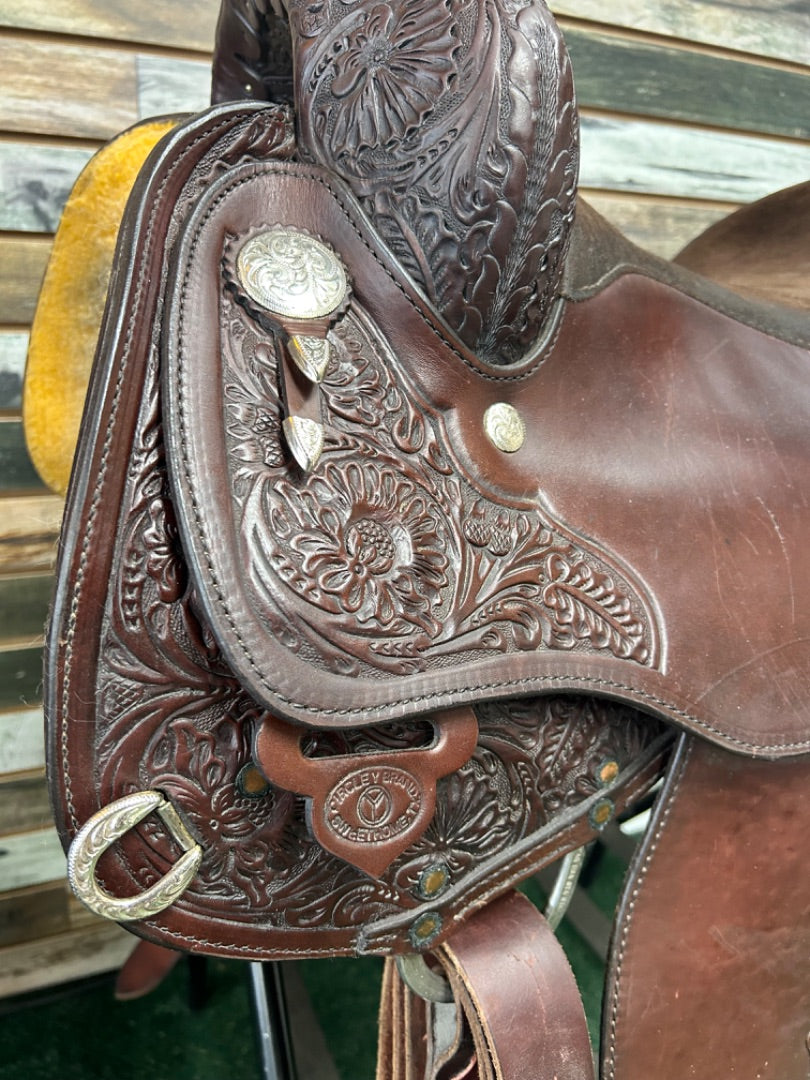 USED Circle Y Western Saddles 16" Dark Oil