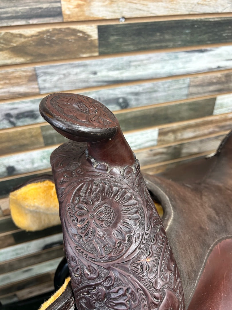 USED Circle Y Western Saddles 16" Dark Oil