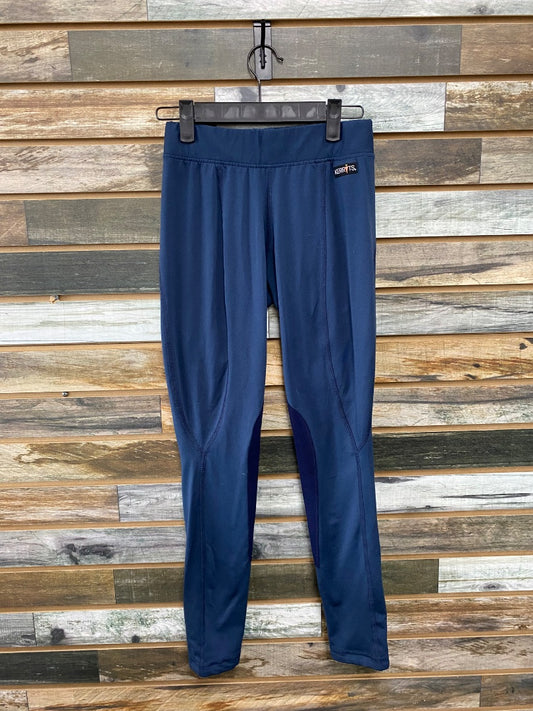 USED Kerrits Ladies English Riding Tights Small Navy Blue