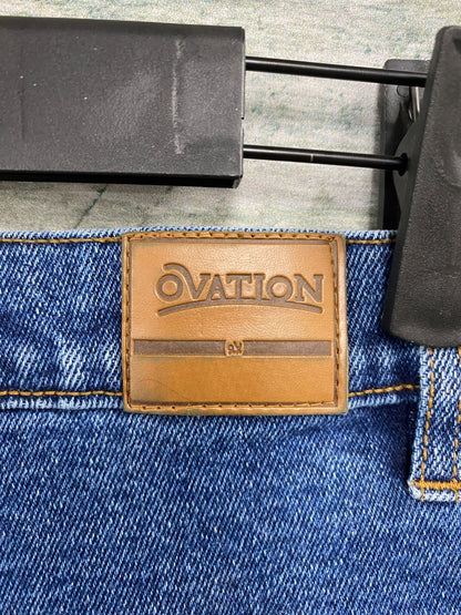 USED Ovation Knee Patch Breeches 30 Denim