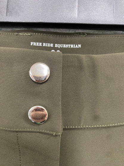 USED Free Ride Full Seat Breeches 28 Olive Green