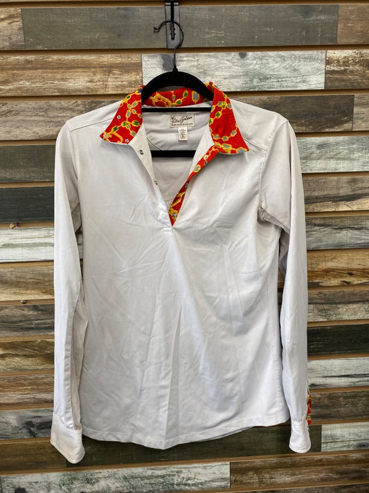 USED Tailored Sportsman Ladies English Show Shirt Medium White