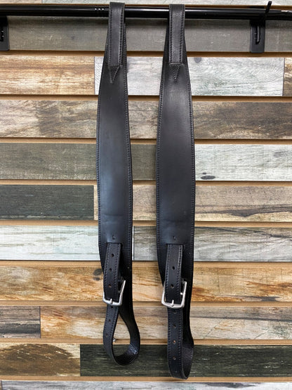 USED  Wide Strirrup Leathers  Dark Oil