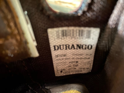 USED Durango Youth Square Toe Western Boots 12M Pink