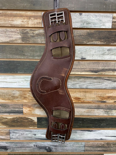 USED  Leather Anatomical Girth 27" Brown
