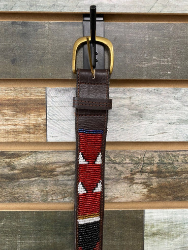 USED  Beaded Belt 46" Multicolor
