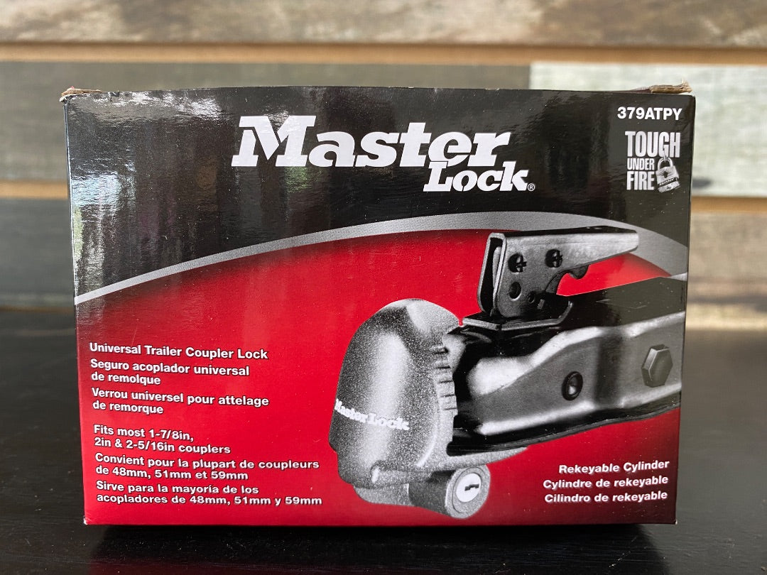 USED Masterlock Trailer Coupler Lock with Keys