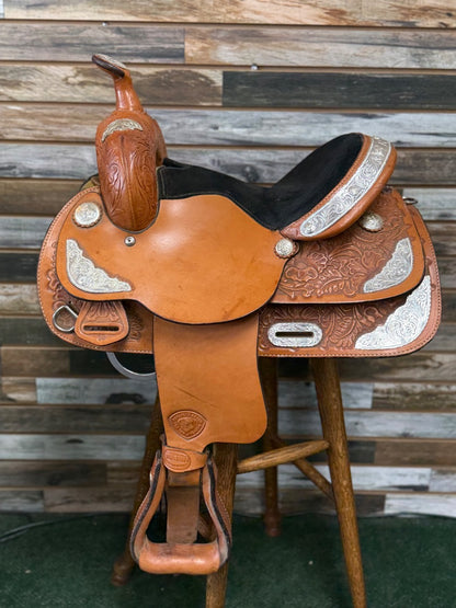 USED Hereford Tex Tan Western Show Saddle 13" Light Oil