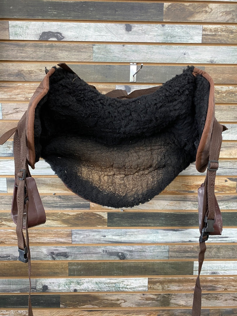 USED Tough1 Ride Behind Saddle Tandem Seat  Brown