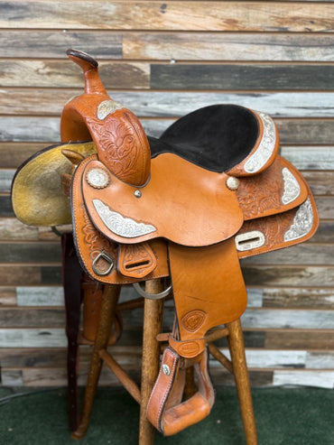 USED Hereford Tex Tan Western Show Saddle 13" Light Oil