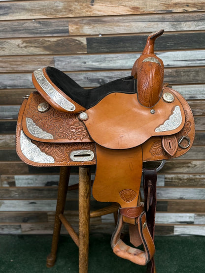 USED Hereford Tex Tan Western Show Saddle 13" Light Oil