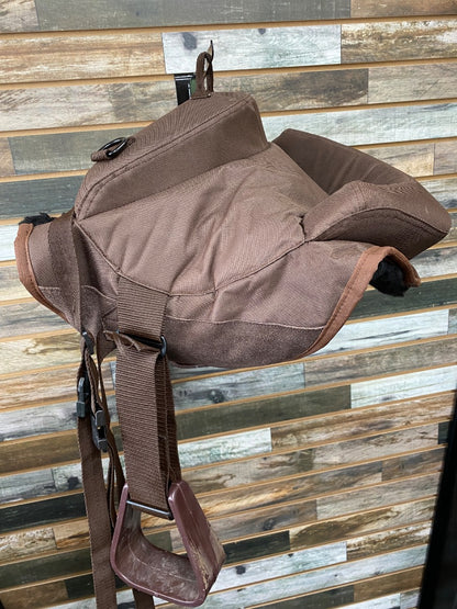 USED Tough1 Ride Behind Saddle Tandem Seat  Brown
