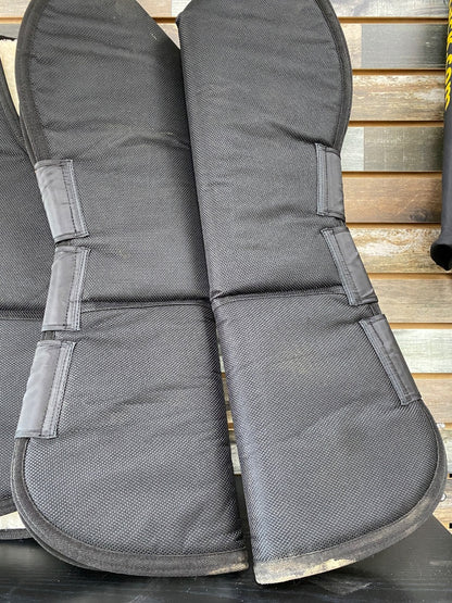USED Roma Deluxe Travel Boots (Set of 4)  Black